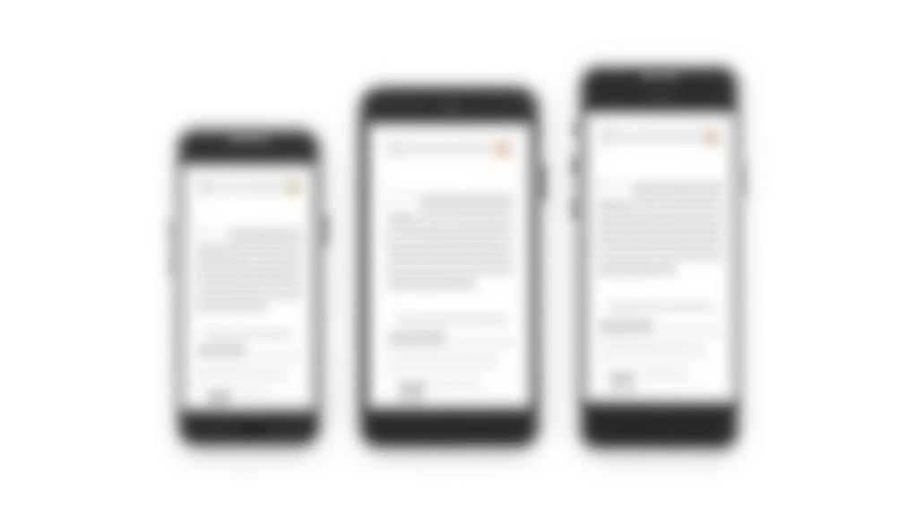 Trois téléphones intelligents côte à côte affichant la même interface web adaptée à différentes tailles d'écran belges