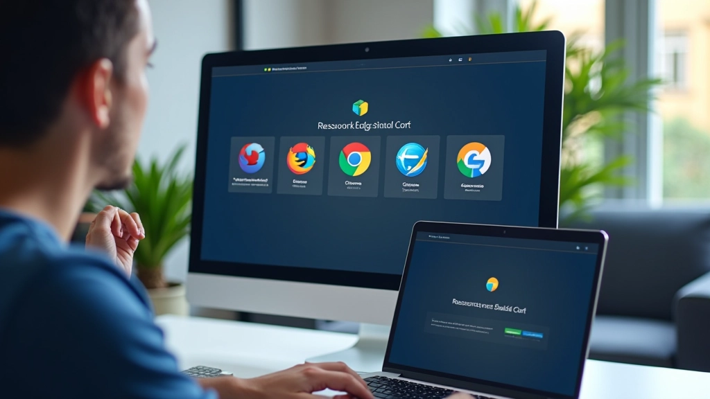 Interface de BrowserStack montrant le sélecteur de navigateurs avec liste des versions disponibles
