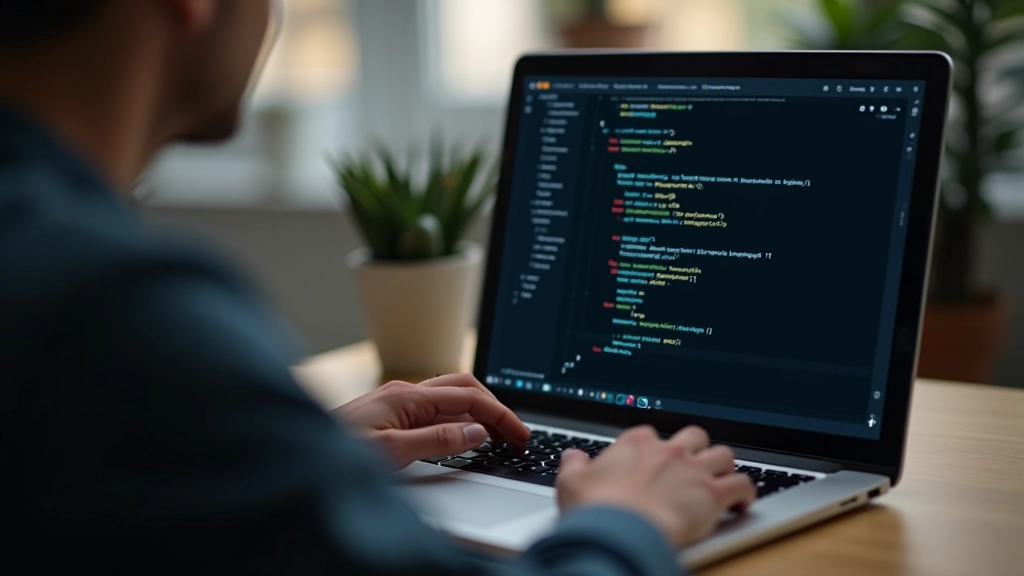 Developer working on CSS Grid layouts
